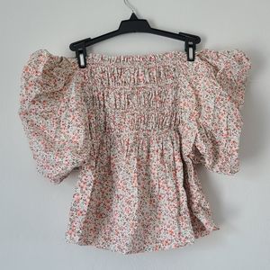 Love Notes off shoulder puffy sleeve top